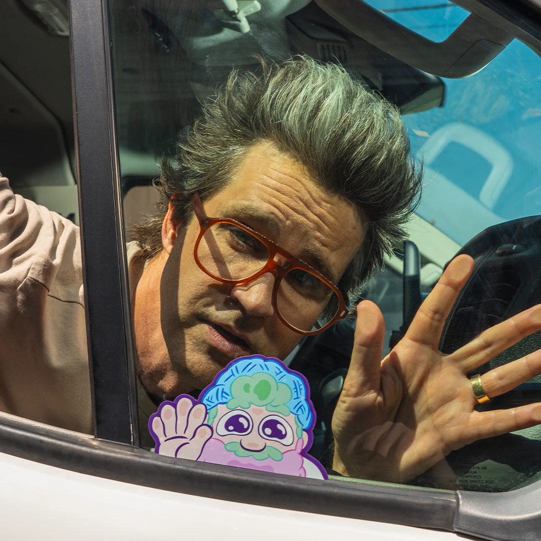 Cotton Candy Randy Window Peeker Sticker - Mythical Store